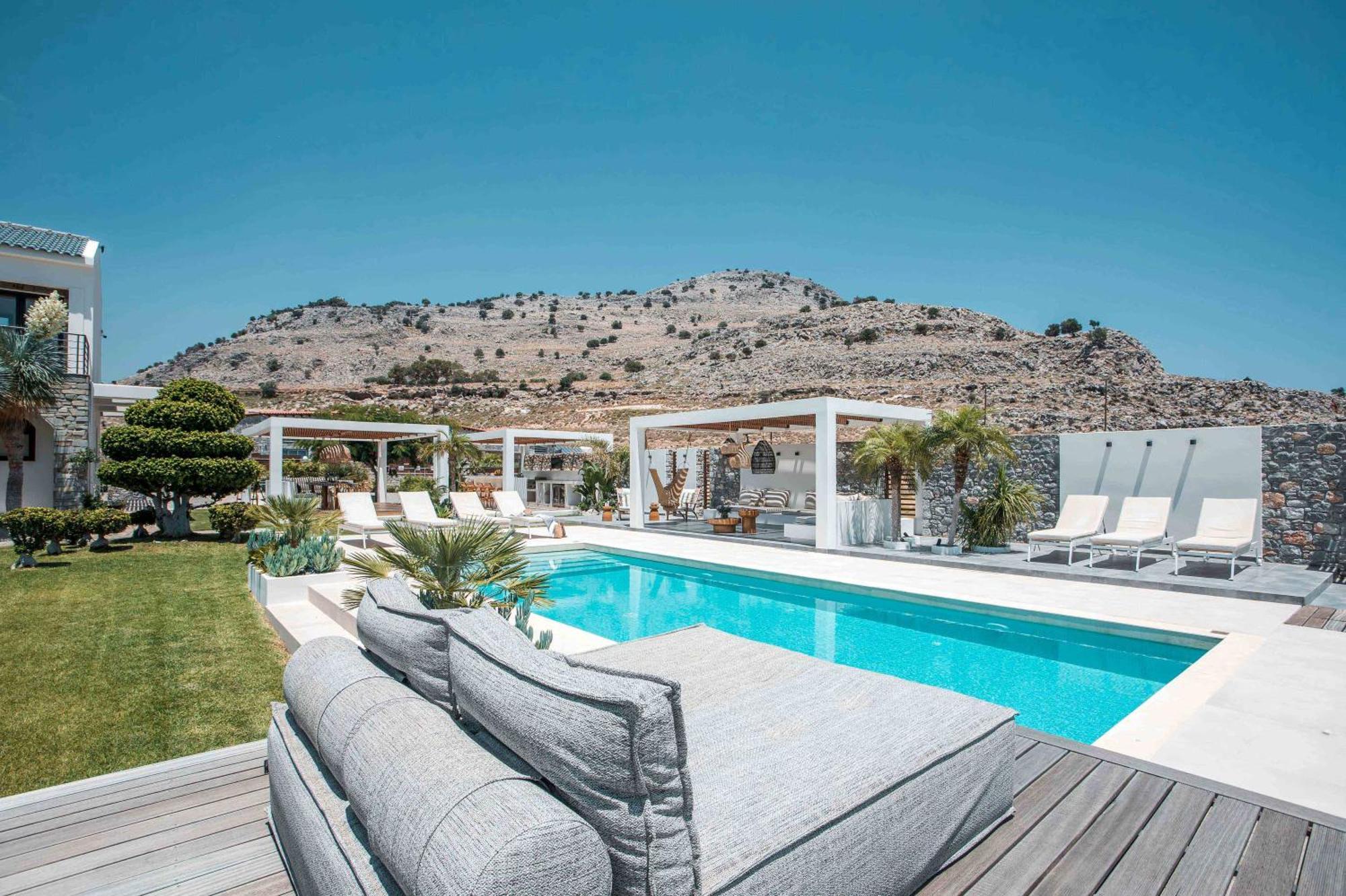 Oneiro Villa - Voted The Best Villa In Rhodes, Greece! Pefki Exterior foto